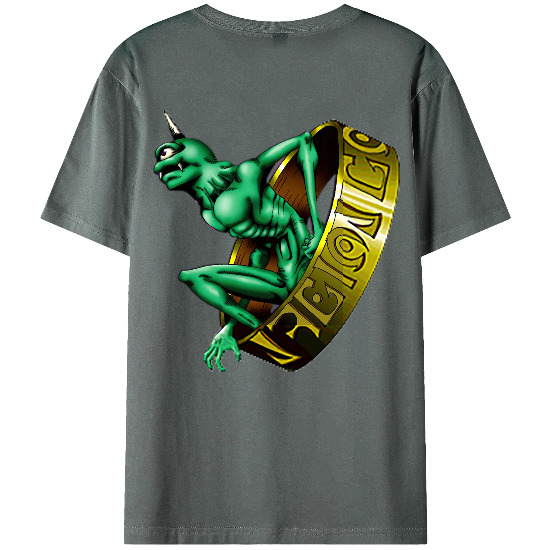 （画像用） 遊☆戯☆王 Yu-Gi-Oh! 綿100％ メンズ半袖Tシャツ（バックプリント） 通気性